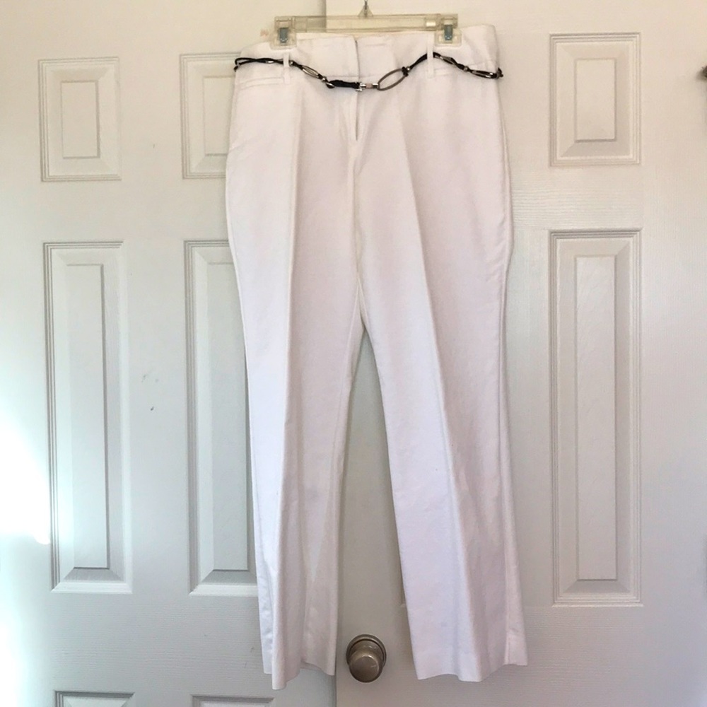 Ladies white Dana Bachman pants size 14 bottoms